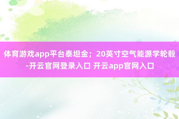 体育游戏app平台泰坦金；20英寸空气能源学轮毂-开云官网登录入口 开云app官网入口